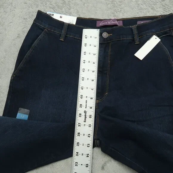 Gloria Vanderbilt Jeans Women's 12 High-Rise Trouser Flared Leg 31" Inseam NWT - Picture 7 of 16